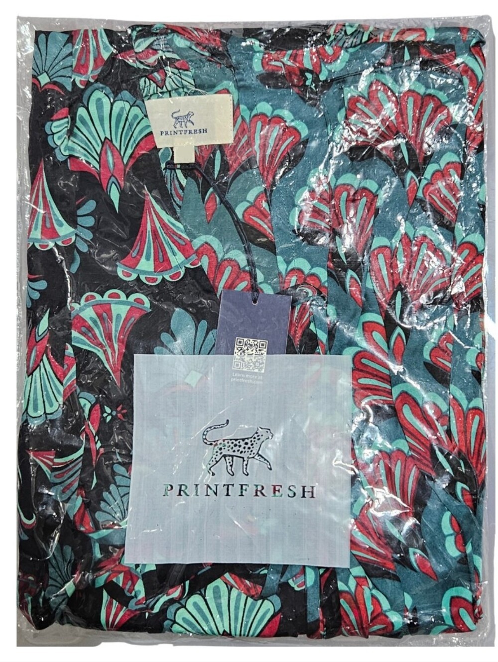 Printfresh Dulce Dress Cocktail Hour One Size Gatsby Green Tigers NWT